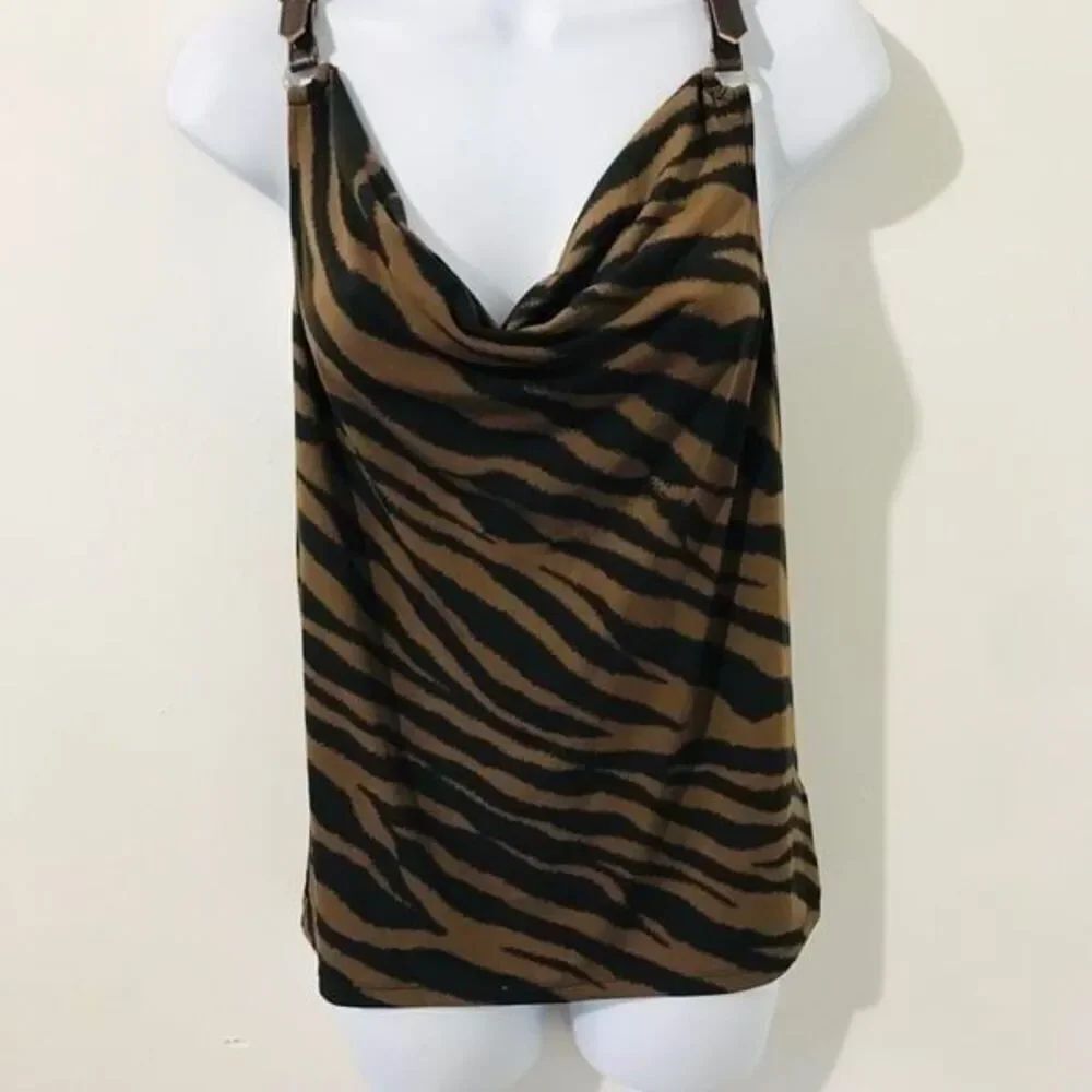 Michael Kors Tank top Tiger pattern size S….724